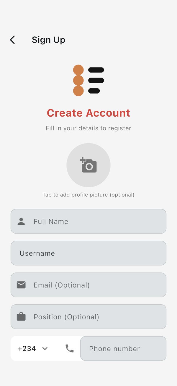 Creating an account